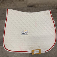 Quilt Jumper Saddle Pad, piping, Bling Canada Flag *vgc, mnr hair & stains, clean
