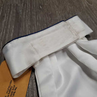 Satin Stock Tie, attached Velcro Collar, box *vgc, frayed collar edges, stains
