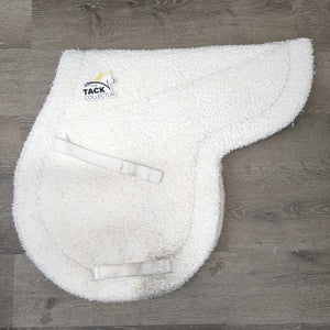 Fleece Fitted Hunter Saddle Pad *gc, mnr stains, dirt, clumpy, dingy, edges: holey, thin & rubs