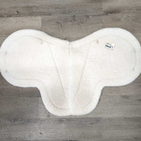 Fleece Fitted Hunter Saddle Pad *gc, mnr stains, dirt, clumpy, dingy, edges: holey, thin & rubs
