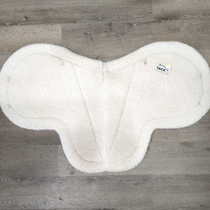 Fleece Fitted Hunter Saddle Pad *gc, mnr stains, dirt, clumpy, dingy, edges: holey, thin & rubs