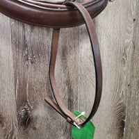 "Bretagne" Monocrown Anatomical Bridle Model, Crank, Flash, snap *like new, Flash: NO keeper & attachment
