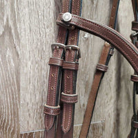 "Bretagne" Monocrown Anatomical Bridle Model, Crank, Flash, snap *like new, Flash: NO keeper & attachment
