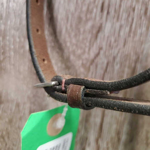 "Bretagne" Monocrown Anatomical Bridle Model, Crank, Flash, snap *like new, Flash: NO keeper & attachment