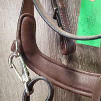 "Bretagne" Monocrown Anatomical Bridle Model, Crank, Flash, snap *like new, Flash: NO keeper & attachment
