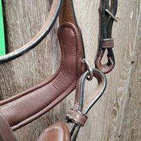 "Bretagne" Monocrown Anatomical Bridle Model, Crank, Flash, snap *like new, Flash: NO keeper & attachment
