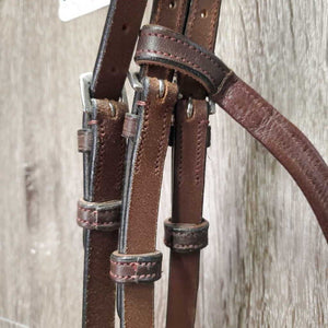"Bretagne" Monocrown Anatomical Bridle Model, Crank, Flash, snap *like new, Flash: NO keeper & attachment