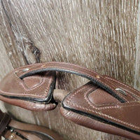 "Bretagne" Monocrown Anatomical Bridle Model, Crank, Flash, snap *like new, Flash: NO keeper & attachment
