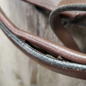 "Bretagne" Monocrown Anatomical Bridle Model, Crank, Flash, snap *like new, Flash: NO keeper & attachment