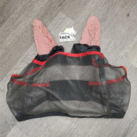 Soft Hvy Mesh Fly Mask, add on ears *gc, dusty, older, clean, marker
