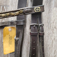 Bridle *NO Noseband, gc, scraped edges, dirty, mismatched
