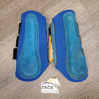 Neoprene Closed Front & Hind Boots, velcro *gc/fair, older, threads, rusty, pilly edges, clean, stains, crack/slice, hairy, stiff center