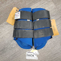 Neoprene Closed Front & Hind Boots, velcro *gc/fair, older, threads, rusty, pilly edges, clean, stains, crack/slice, hairy, stiff center

