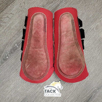 Pr Neoprene Closed Boots, velcro *gc/fair, clean, pilly edges, hole/torn, faded, stiff center, hairy
