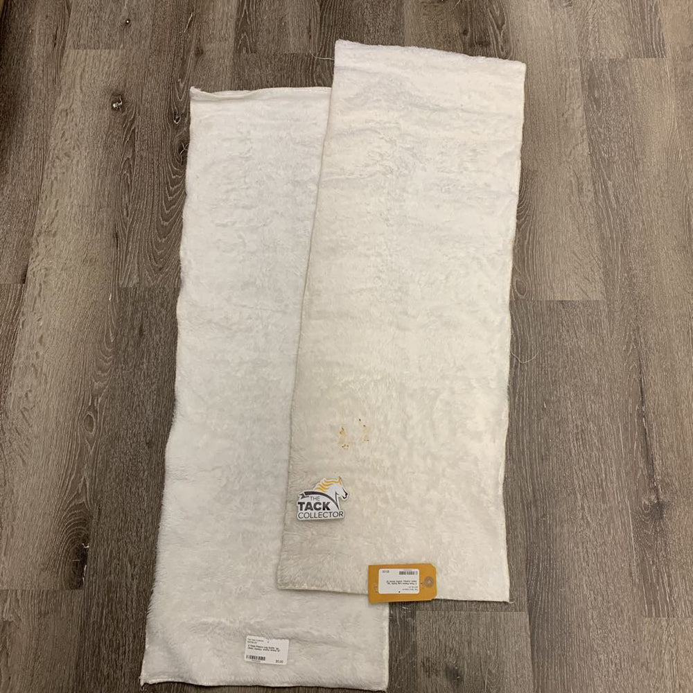 2 Thick Fleece Leg Quilts *gc, clean, clumpy, stains
