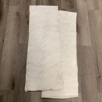 2 Thick Fleece Leg Quilts *gc, clean, clumpy, stains
