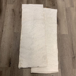 2 Thick Fleece Leg Quilts *gc, clean, clumpy, stains