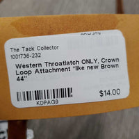 Western Throatlatch ONLY, Crown Loop Attachment *like new
