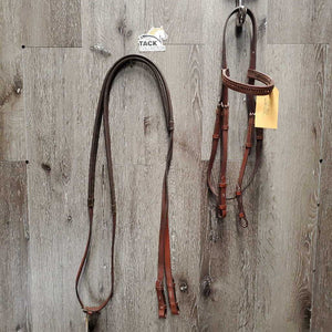 Bridle, Bling Browband, Rubber Reins *NO NOSEBAND, xc, clean, stiff, older