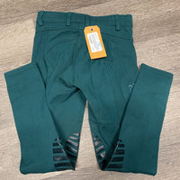 JUNIORS Euroseat Pull On Breeches *vgc/xc, mnr hair, faded seams & knee rubs
