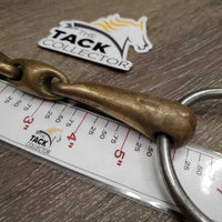 Hvy Thick Loose Ring French Link, center lozenge *fair, dirty, stains, chews, oxidized, scratches
