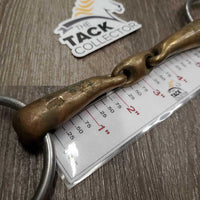 Hvy Thick Loose Ring French Link, center lozenge *fair, dirty, stains, chews, oxidized, scratches
