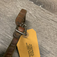 Thick Leather Hobble Strap *fair, older, bent stains, twists, cracks, dry, marker, xholes
