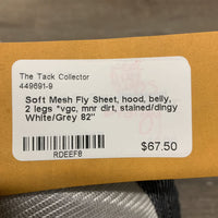 Soft Mesh Fly Sheet, hood, belly, 2 legs *vgc, mnr dirt, stained/dingy
