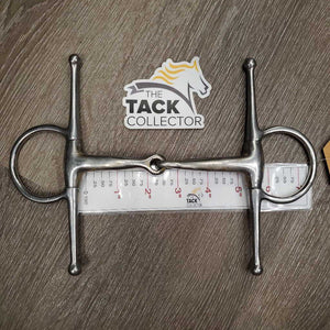 Thin Full Cheek Snaffle Bit *gc, dirt, stains, scuffs, dull, scratches