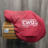 17.5 W *5.75" CWD SE03 Close Contact, Red CWD Cover, Leather Cantle Guard, 2 Billet Guards, Med Front & Back Blocks, Foam Panels, lifted back panel, Flaps: 13.5"L x 13.5"W Serial #: SE03 17.5 2C HUNTER PA 710 310 RT 110945
