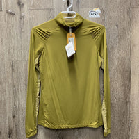 LS Sun Shirt, zipper, mesh sleeves, tag *new
