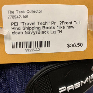 "Travel Tech" Pr ?Front Tall Hind Shipping Boots *like new, clean