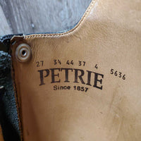 "Cinderella"? Pr Dressage Boots, zips, Black Plastic forms *gc, dust, rubs, scratches, mnr stains
