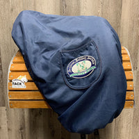 17.5" Adj *set xw *6.5" Schleese Wave Dressage Saddle, 2 Xl Long Front Velcro Blocks, Navy Schleese Cover, Wool Flocking, Rear Gusset Panels, Flaps: 16.5"L x 12"W Serial #: 2-17 6329S0106
