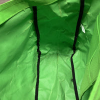 Hvy Cordura Tote Bag *gc, clean, stains, v.cracked lining, peeling logo