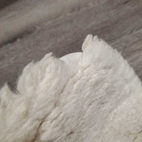 Sheepskin Half Pad *gc, cut tabs, mnr hair, dirt, stains, v. clumpy, bare spots