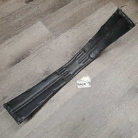 Narrow Padded Dressage - Short Girth, 2x els *fair, dirty, torn/missing keepers, older, stretched elastics, stiff, threads
