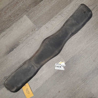 Memory Foam Dressage Girth, 2x els, D Ring *NO Center strap, gc/fair, v.dirty, rubs, pills, stiff, threads, frayed seam end
