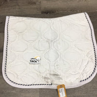 Quilt Jumper Saddle Pad, 1x piping *gc, clean, stains, mnr hair
