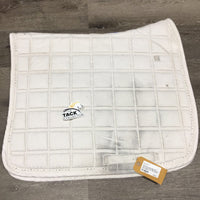 Quilt Dressage Saddle Pad, Fleece Wither, Bling *gc, clean, stains, dingey under, pills, missing bling
