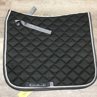 Quilt Dressage Saddle Pad *gc, hair, pilly, rubs, puckers
