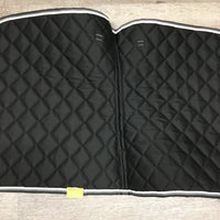 Quilt Dressage Saddle Pad *gc, hair, pilly, rubs, puckers
