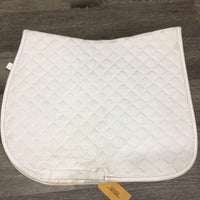 Quilt Jumper Saddle Pad, 1x piping *gc, mnr dirt, stains, hair
