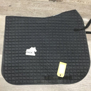 Quilt Dressage Saddle Pad *gc, mnr dirt, hair, faded, pills, rubbed torn binding