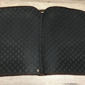 Velvet Dressage Saddle Pad, piping, tabs *vgc, rubbed edges, clean, pilly, frays, threads