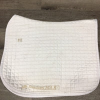 Quilt Jumper Dressage Pad *gc, clean, mnr stains, hair, pilly, cut tabs
