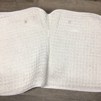 Quilt Jumper Dressage Pad *gc, clean, mnr stains, hair, pilly, cut tabs
