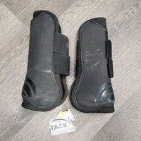 Pr Open Front Boots *gc, mnr dirty, fades, scrapes, 1 squished
