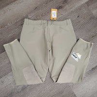 Hvy Side Zip Breeches *vgc, mnr stains, snags & pills, older, hairy velcro
