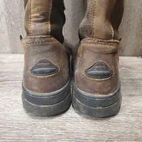 Tall Country Boots, double raised *gc, dirt, stains, scratches, creases, scuffs
